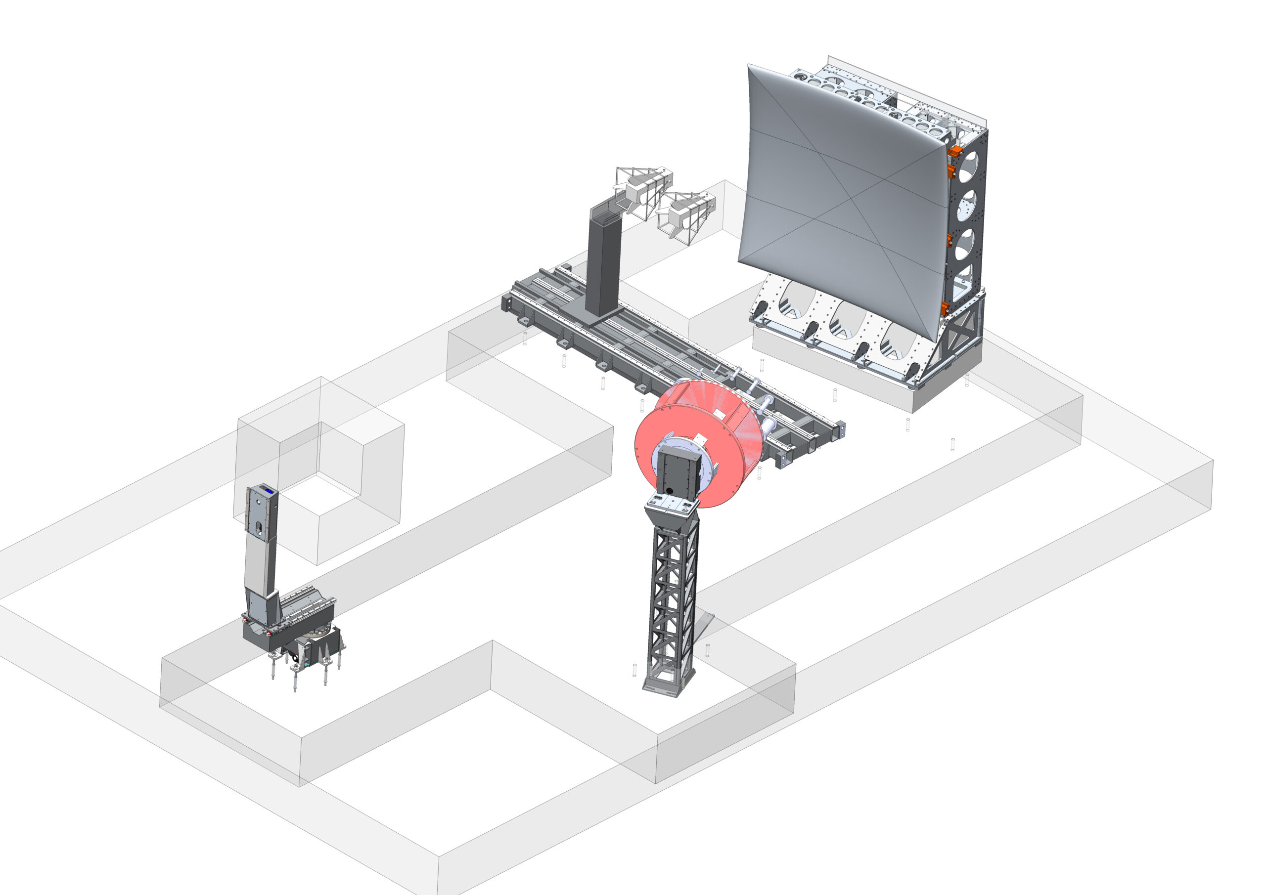 Automated OTA test system in an RF measurement laboratory